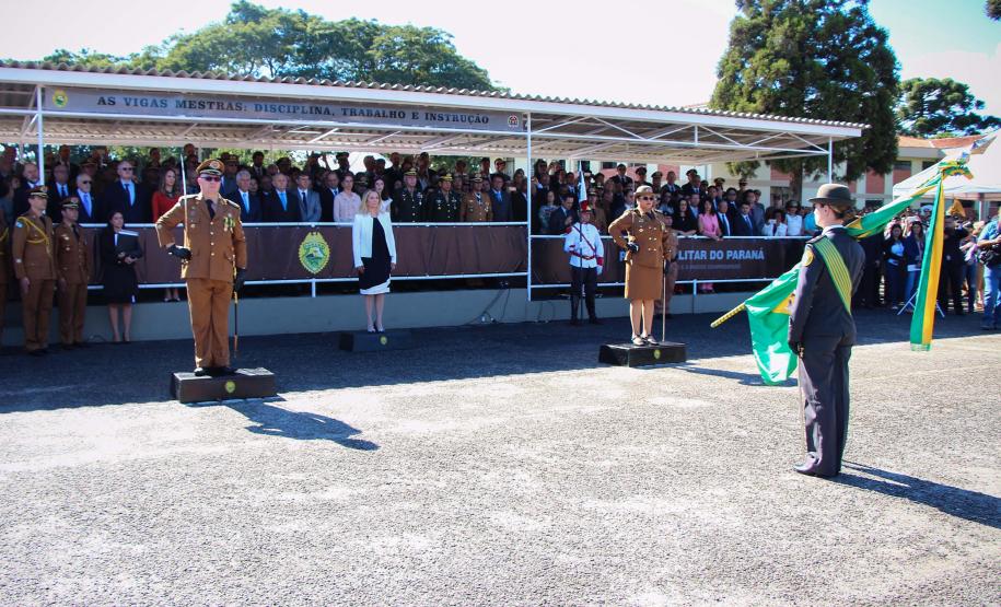 Curitiba, 11 de abril de 2018. Passagem de Comando da PMPRCoronel Audilene Rosa de Paula Dias Rocha assume o Comando Da PMPR