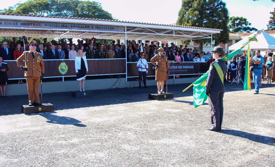 Curitiba, 11 de abril de 2018. Passagem de Comando da PMPRCoronel Audilene Rosa de Paula Dias Rocha assume o Comando Da PMPR