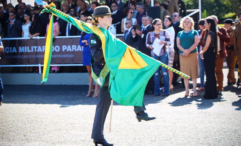 Curitiba, 11 de abril de 2018. Passagem de Comando da PMPRCoronel Audilene Rosa de Paula Dias Rocha assume o Comando Da PMPR