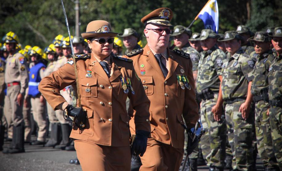 Curitiba, 11 de abril de 2018. Passagem de Comando da PMPRCoronel Audilene Rosa de Paula Dias Rocha assume o Comando Da PMPR