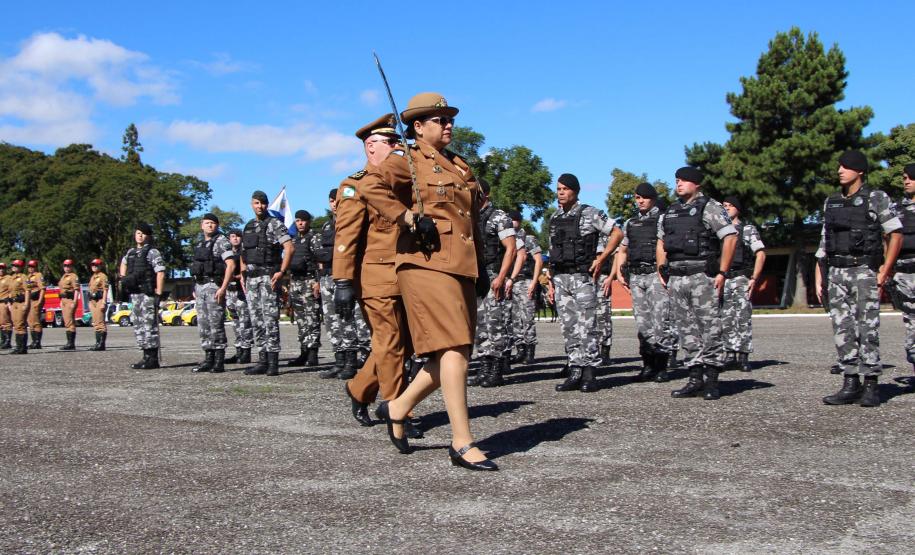 Curitiba, 11 de abril de 2018. Passagem de Comando da PMPRCoronel Audilene Rosa de Paula Dias Rocha assume o Comando Da PMPR