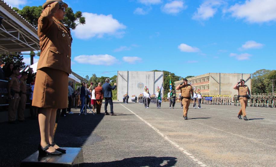 Curitiba, 11 de abril de 2018. Passagem de Comando da PMPRCoronel Audilene Rosa de Paula Dias Rocha assume o Comando Da PMPR