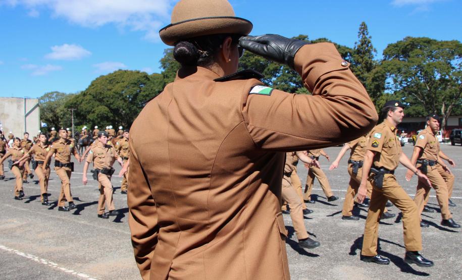Curitiba, 11 de abril de 2018. Passagem de Comando da PMPRCoronel Audilene Rosa de Paula Dias Rocha assume o Comando Da PMPR
