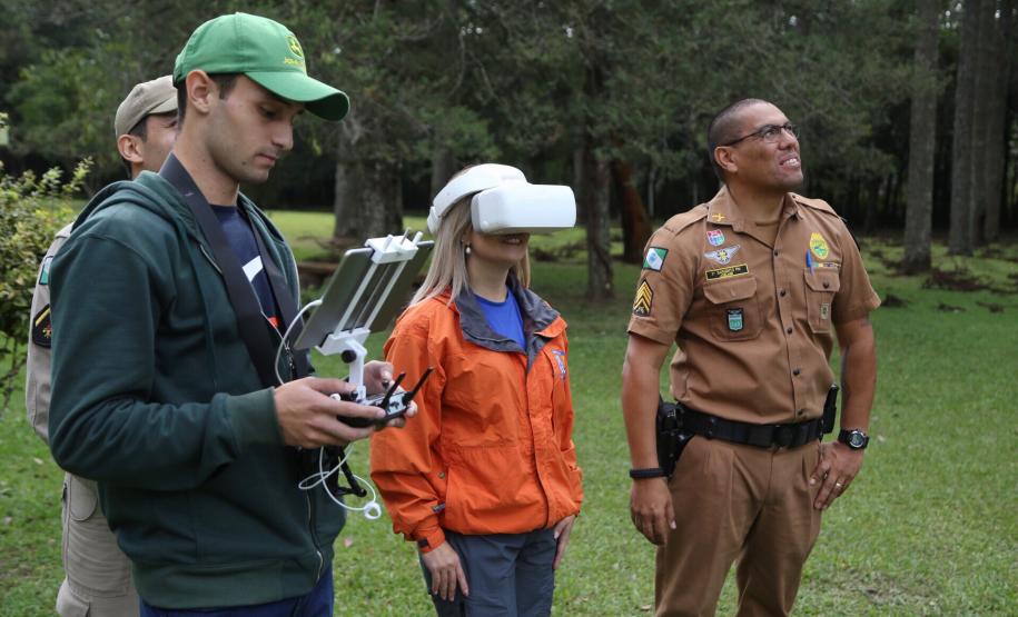 Defesa Civil passa a utilizar drones para monitoramento das áreas de risco.Curitiba, 16/05/2018.Foto: José Fernando Ogura/ANPr