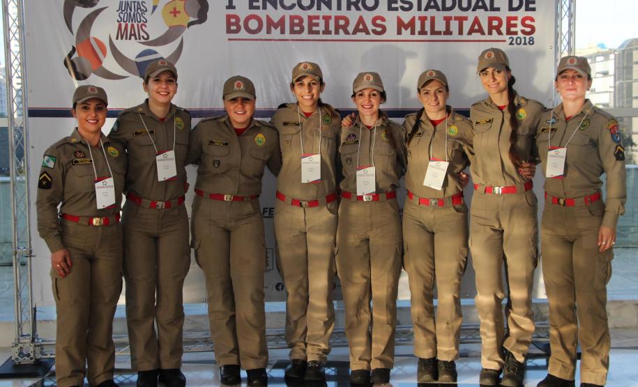 Curitiba, 28 de junho de 2018.  1º Encontro Estadual de Bombeiras Militares