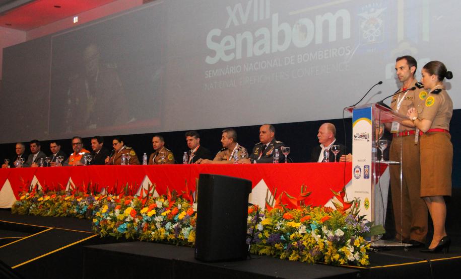 Foz do Iguaçu, 21 de novembro de 2018. XVIII SENABOM - Seminário Nacional de Bombeiros