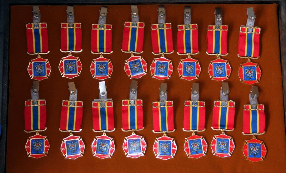 Medalhas - 100 anos Corpo de Bombeiros do Paraná