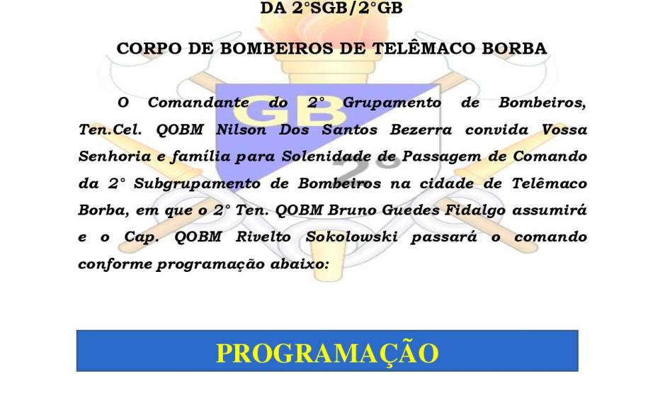 Solenidade de entrega do Comando de Telêmaco Borba