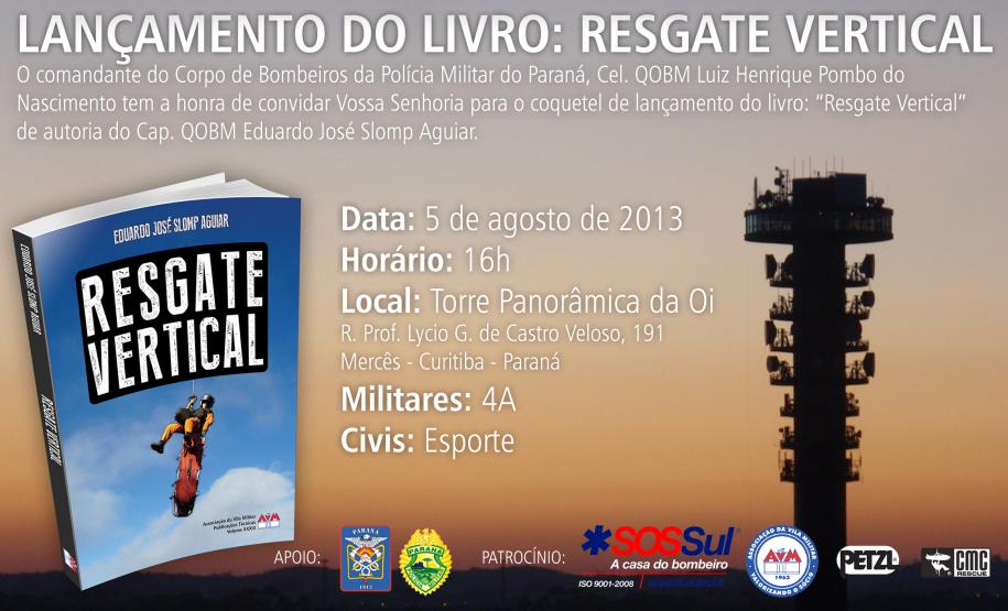 Lançamento do livro Resgate Vertical