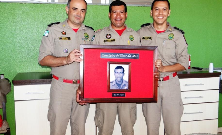 Homenagem ao bombeiro do mês de Outubro