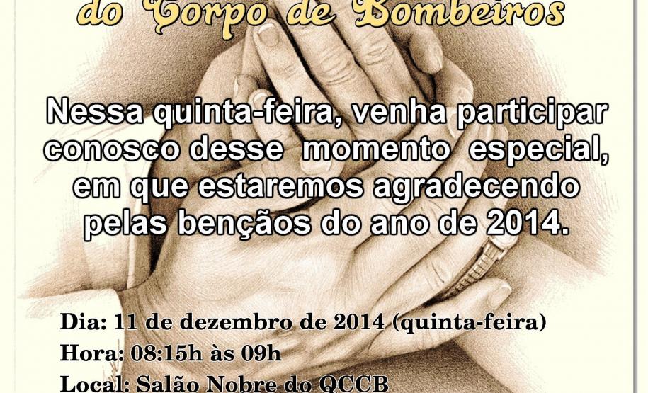 Culto de Ação de Graças do Corpo de Bombeiros Culto de Ação de Graças do Corpo de Bombeiros