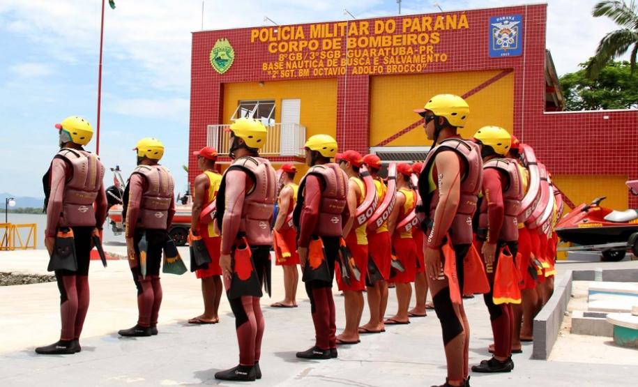Base Náutica do Corpo de Bombeiros é inaugura em Guaratuba, litoral do Estado