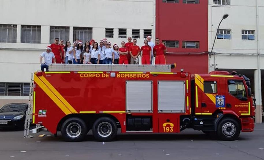 Bombeiros proporcionam Natal diferenciado para 150 crianças