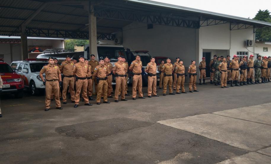 Efetivo e Comandante da Tropa