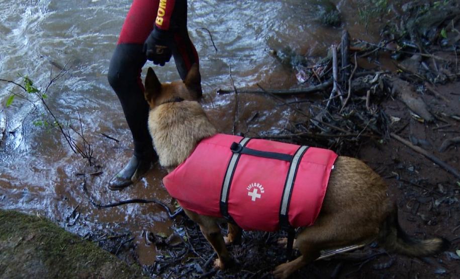 Bombeiros retiram corpo do Rio Marrecas