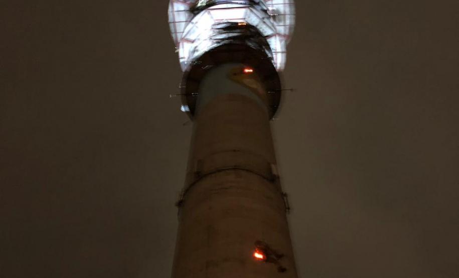 Instrução noturna de Ascensão na Torre da OI