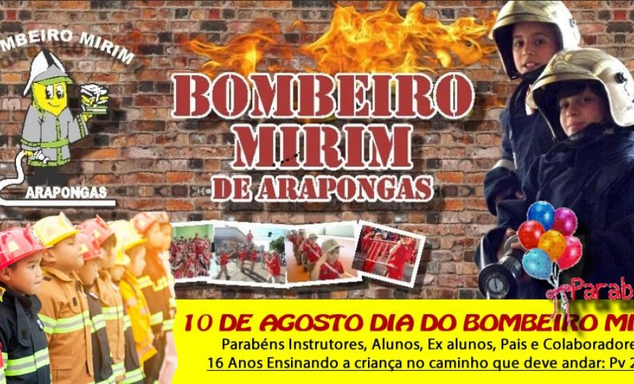 Bombeiro Mirim de Arapongas completa 16 anos de existência.