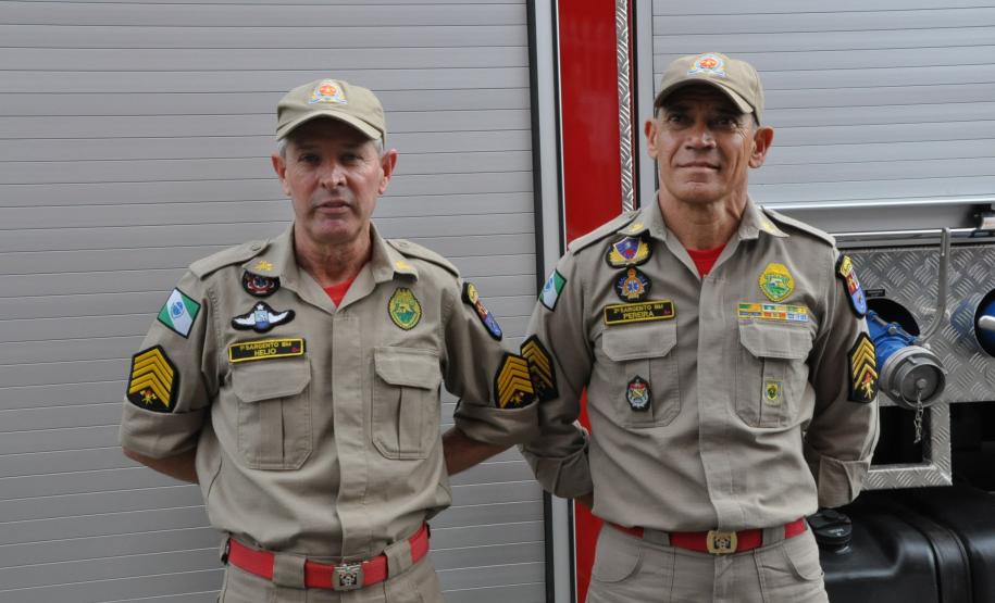 Passagem à RR - Sgt. Helio e Sgt. Pereira