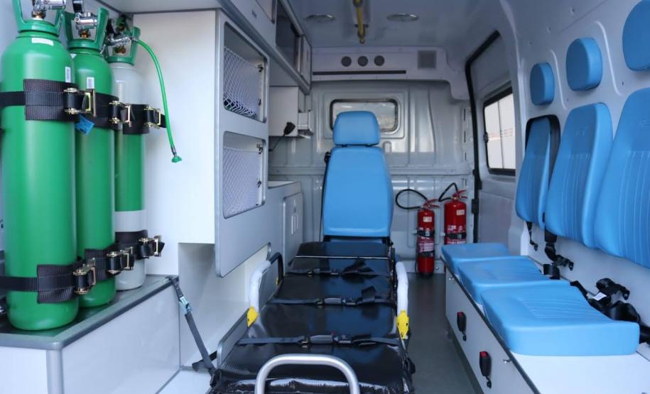 Interior da ambulância