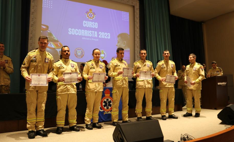 Formatura do Curso de Socorrista 2023 - categoria oficiais e praças
