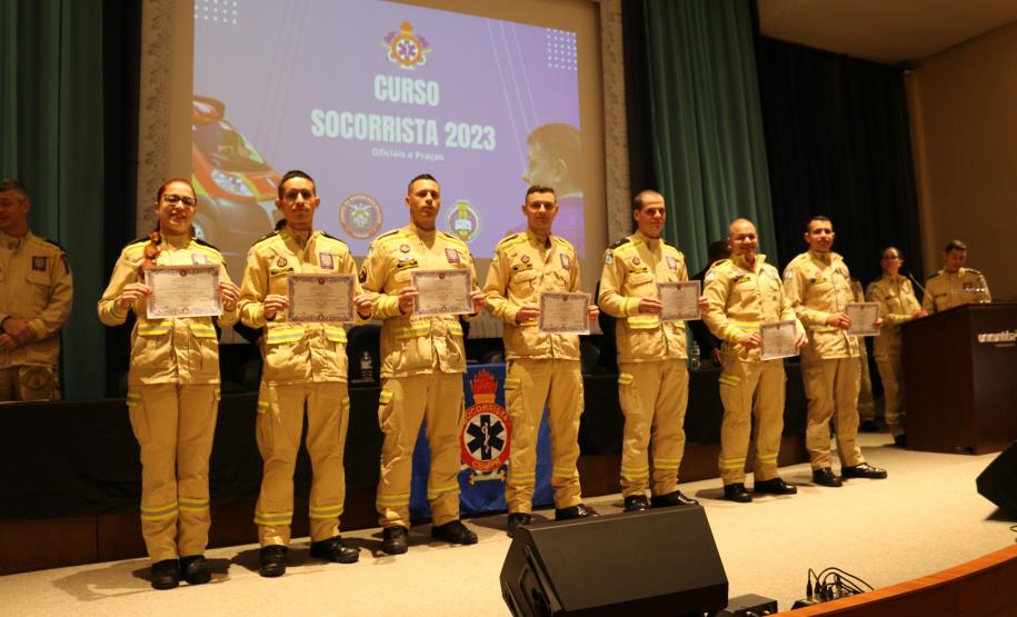 Formatura do Curso de Socorrista 2023 - categoria oficiais e praças