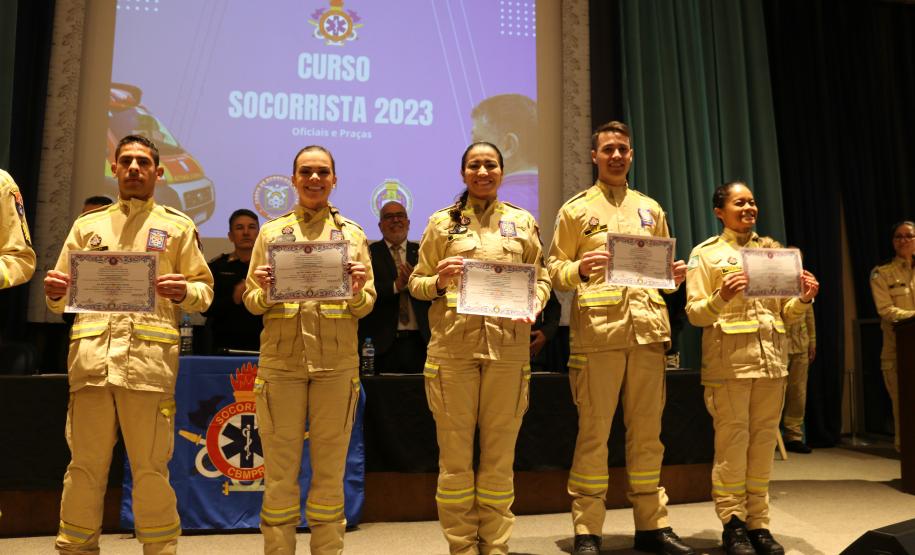 Formatura do Curso de Socorrista 2023 - categoria oficiais e praças