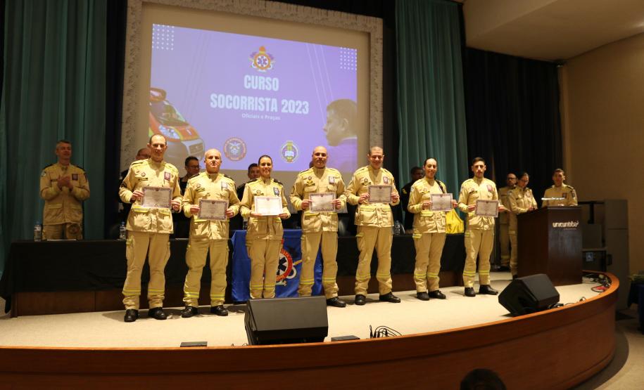 Formatura do Curso de Socorrista 2023 - categoria oficiais e praças