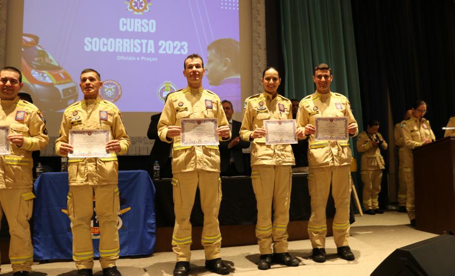 Formatura do Curso de Socorrista 2023 - categoria oficiais e praças