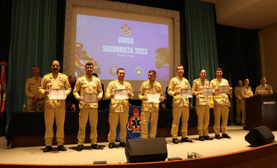 Formatura do Curso de Socorrista 2023 - categoria oficiais e praças