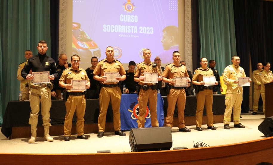 Formatura do Curso de Socorrista 2023 - categoria oficiais e praças