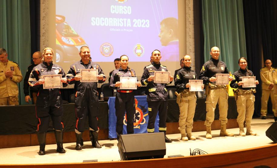 Formatura do Curso de Socorrista 2023 - categoria oficiais e praças