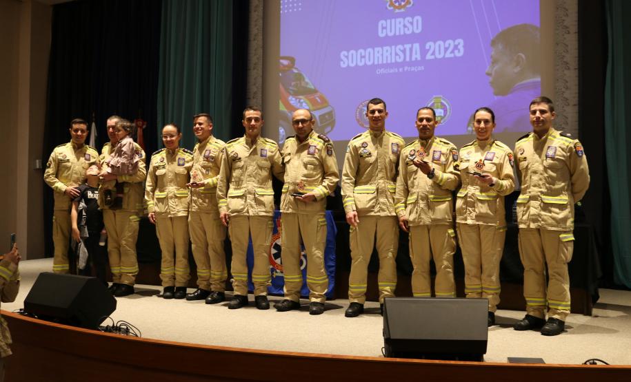Formatura do Curso de Socorrista 2023 - categoria oficiais e praças