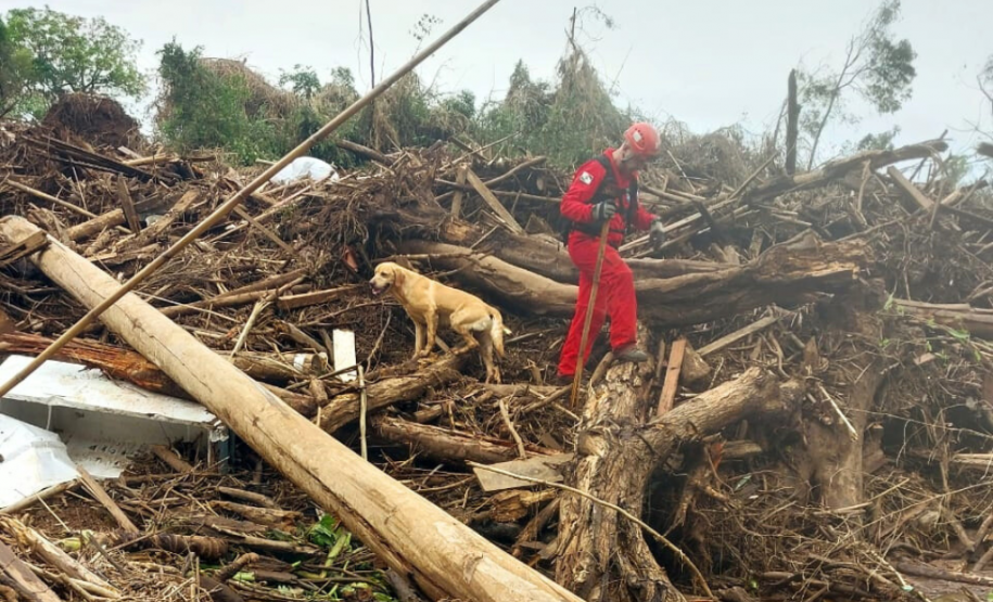 Trabalho de busca no Vale do Taquari.