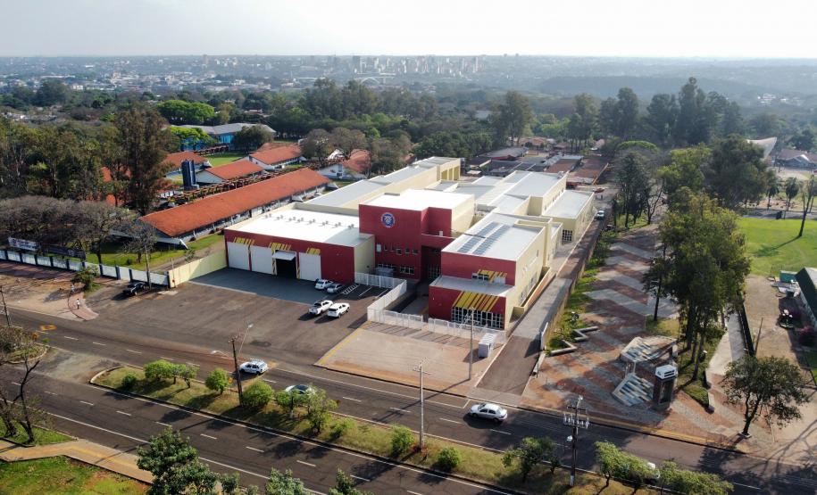 Quartel do CBMPR em Foz do Iguaçu, o maior do estado.