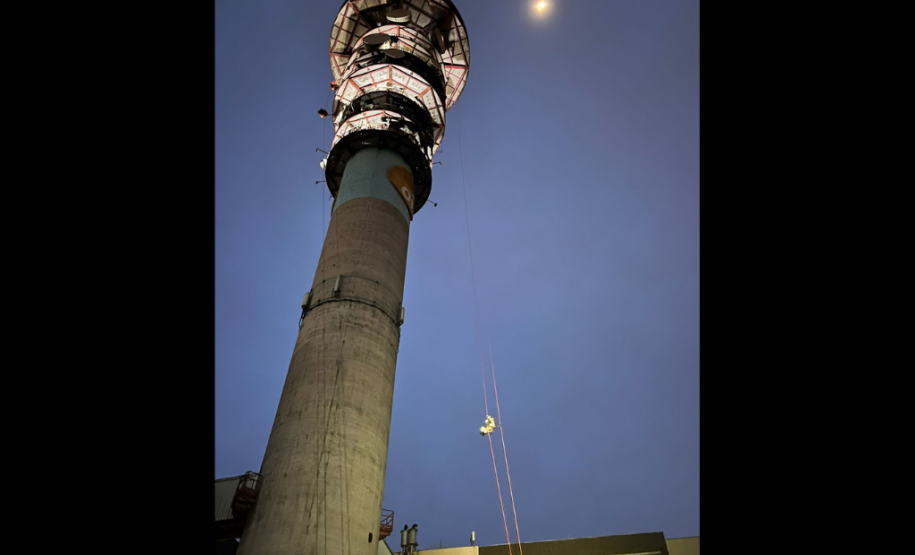 Treinamento de salvamento vertical do CBMPR - outubro de 2023.