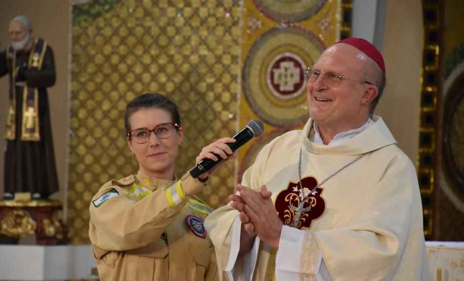 Cerimônias religiosas celebraram os 111 anos do CBMPR em 2023.