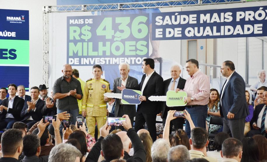 Entrega de ambulâncias para o Siate no Palácio Iguaçu.