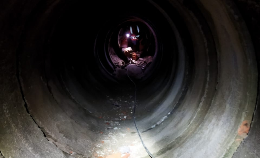 Bombeiros do Paraná passam por treinamento para a força-tarefa para resposta em desastres.