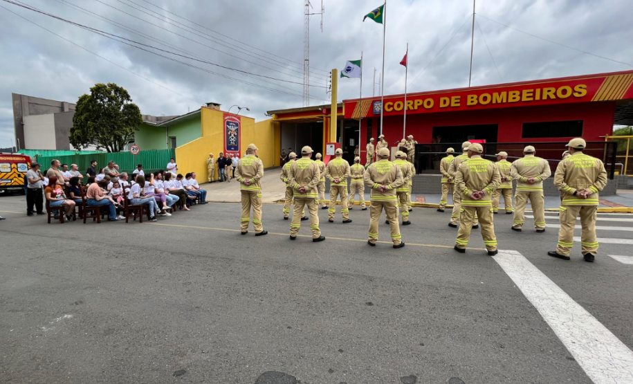 Homenagem do CBMPR ao Soldado Emerson Reichardt: quartel de Rio Negro foi batizado com seu nome.