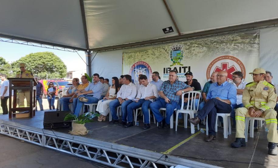 Inauguração do 1º Quartel de Bombeiro Integrado do Paraná, em Ibaiti. 01/02/2024.