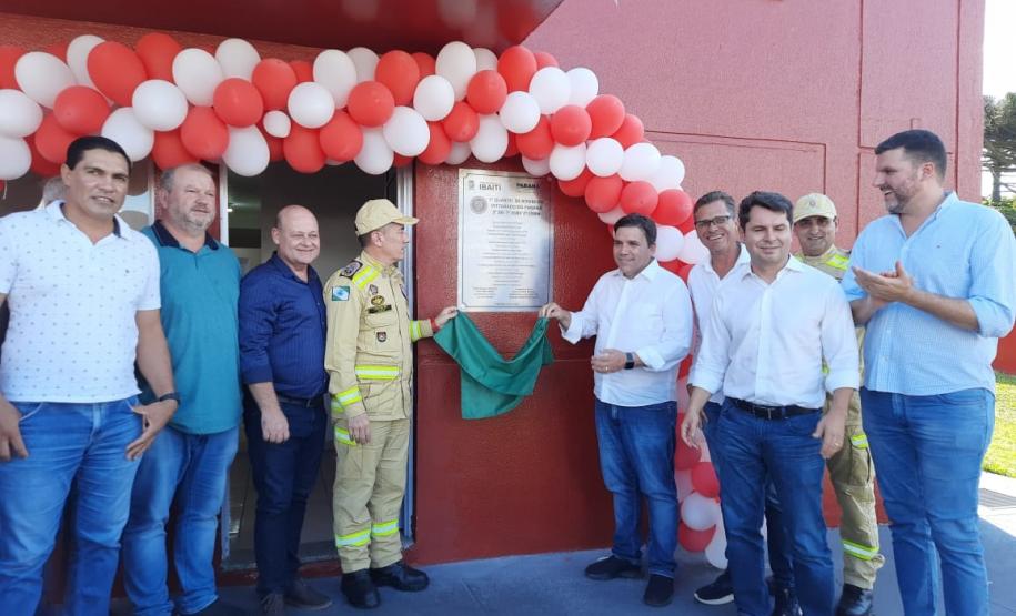 Inauguração do 1º Quartel de Bombeiro Integrado do Paraná, em Ibaiti. 01/02/2024.