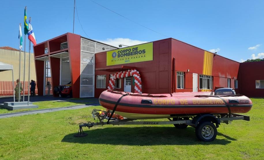 Inauguração do 1º Quartel de Bombeiro Integrado do Paraná, em Ibaiti. 01/02/2024.
