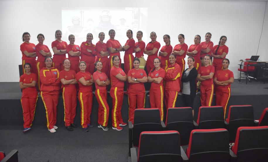 Evento sobre saúde integral realizado pelo CBMPR em 2024 no Dia Internacional da Mulher.