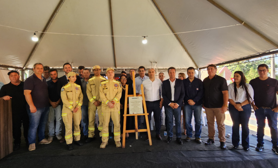 Inauguração do 2º Quartel de Bombeiro Integrado do Paraná, em Manoel Ribas. 26/03/24.