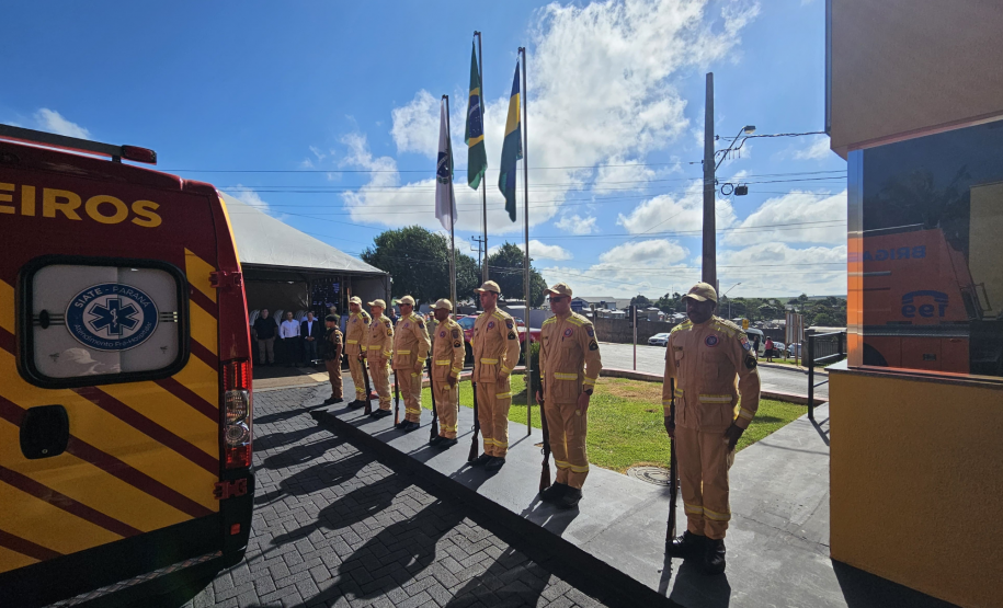 Inauguração do 2º Quartel de Bombeiro Integrado do Paraná, em Manoel Ribas. 26/03/24.