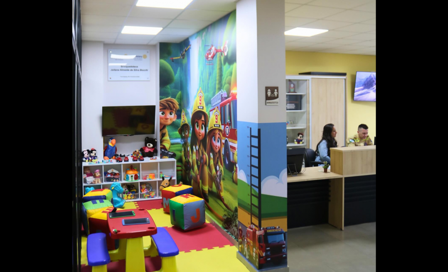 Inauguração da Brinquedoteca do 9º GB do CBMPR. Abril de 2024.