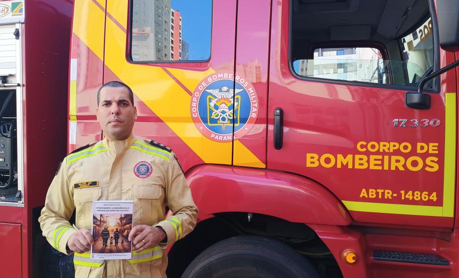 Apresentação do Manual  de Atendimento a Emergência a Pessoas no Espectro Autista, do Major Sinque (CBMPR). Abril 2024.