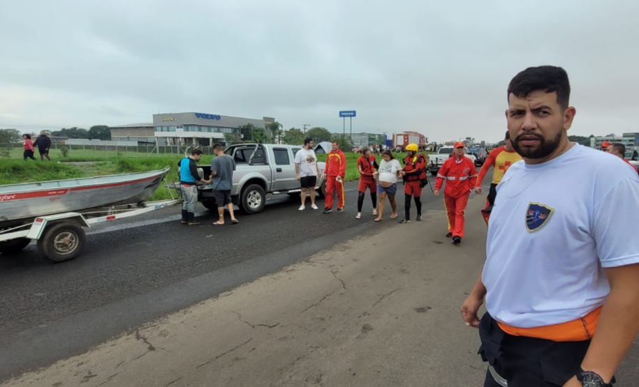 Bombeiros do Paraná em atuação no Rio Grande do Sul. Maio 2024.