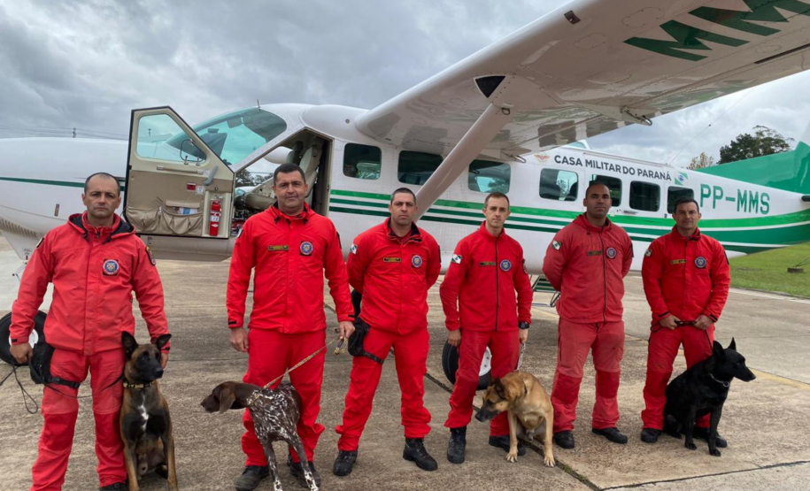 Quarta equipe da força-tarefa do CBMPR parte em auxílio ao RS.