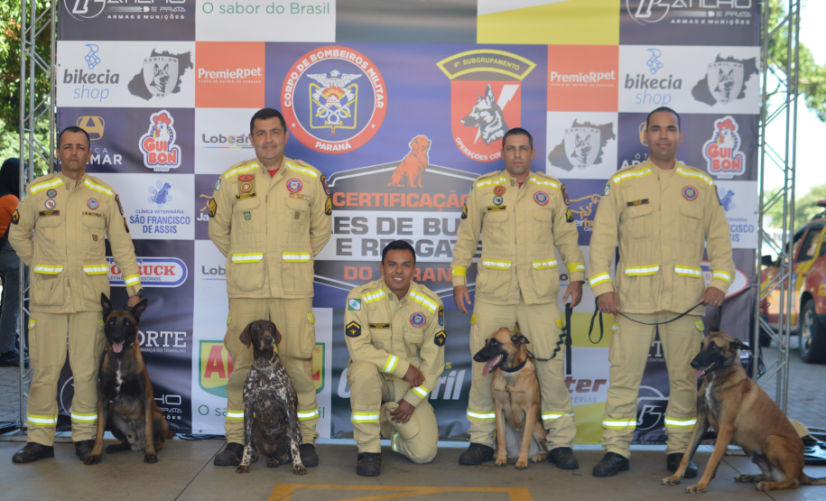 1ª Certificação Nacional de Cães de Busca e Resgate, em Cianorte. Maio de 2024.